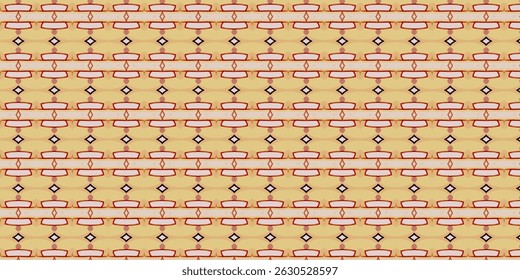Patrón geométrico de inspiración tribal Abstractas sin fisuras - Fondo de tono de tierra