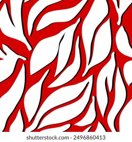 Seamless abstract tropical pattern. Vector Illustration.