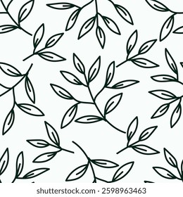 Seamless Abstract Tropical Pattern In Vector