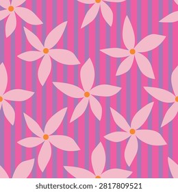 Seamless Abstract Tropical Pattern In Vector