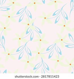 Seamless Abstract Tropical Pattern In Vector