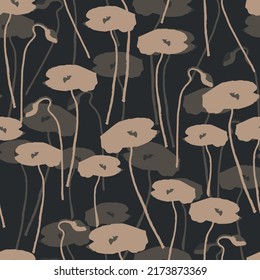 fondo de patrón de flores de dos tonos abstractos, tarjeta de saludo o tela