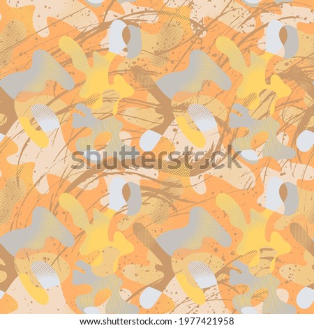 Seamless abstract unique artwork with urban pattern