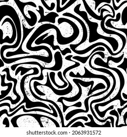 Seamless abstract unique pattern with wave elements