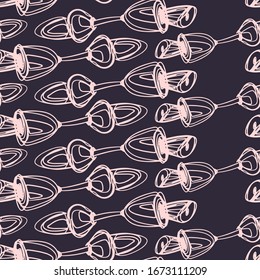 Seamless abstract with unusual line elements. Cute decorative background.