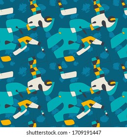 Seamless abstract unusual pattern. Background for your creative design. 