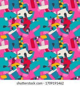 Seamless abstract unusual pattern. Background for your creative design. 