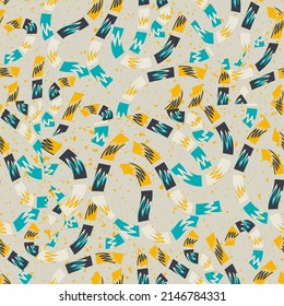 Seamless abstract unusual pattern  with colorful elements