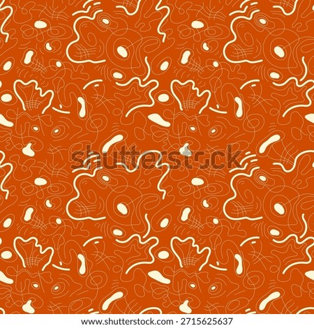 Seamless abstract unusual pattern with wavy lines. Psychedelic background