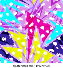 Seamless abstract urban geometry pattern 