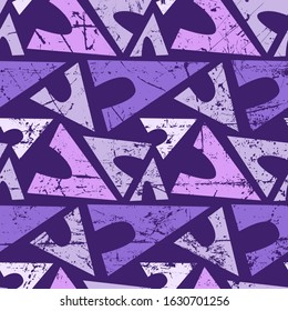 Seamless abstract urban pattern with chaotic triangle elements.
