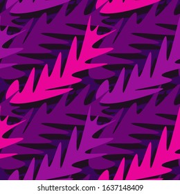 Seamless abstract urban pattern with chaotic wavy elements.