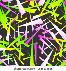 Seamless abstract urban pattern with chaotic triangle geometry gradient elements 