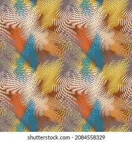 Seamless abstract urban pattern with chaotic dots