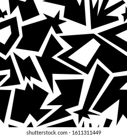 Seamless abstract urban pattern with curved elements.