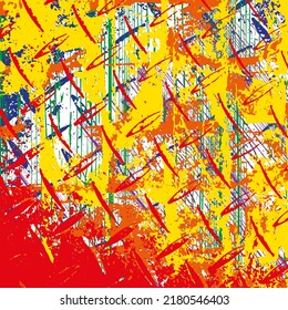 Seamless abstract urban pattern with curved geometry elements
