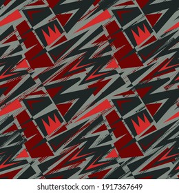 Seamless abstract urban pattern with geometry curved elenets