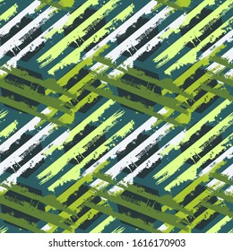 Seamless abstract urban pattern with hexagons and grunge elements.