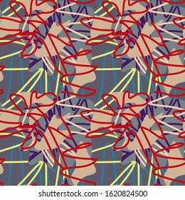 Seamless abstract urban pattern for textile.