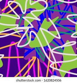 Seamless abstract urban pattern for textile.