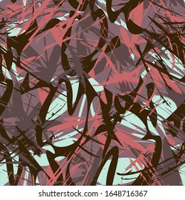 Seamless abstract urban pattern with wavy shapes.