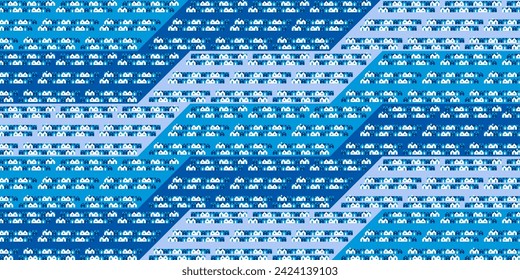 Seamless abstract urban vector geometric city pattern design background template