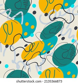 Seamless abstract vector artwork for wallpaper, prints, apparels, textile and texture