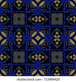 Seamless abstract vector background. Christmas pattern