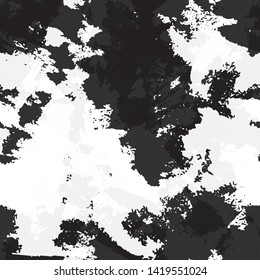 Seamless abstract vector background. Grunge texture is black and white. Pattern for printing on fabric