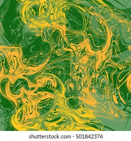 Seamless abstract vector background with multicolored spatter, accretions, stains and spots. Digital painted marble imitation texture. Modern creative artwork executed in impressionist style.