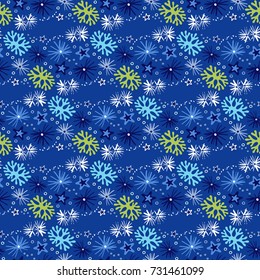 Seamless abstract vector background with underwater, coral motif. Hand drawn texture