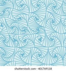 Seamless abstract vector background of volumetric spiral, waves, helical texture