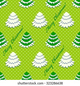 Seamless abstract vector Christmas illustration. Christmas trees