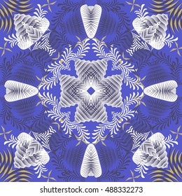 Seamless abstract vector Christmas pattern