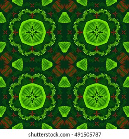 Seamless abstract vector Christmas pattern