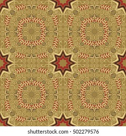 Seamless abstract vector Christmas pattern