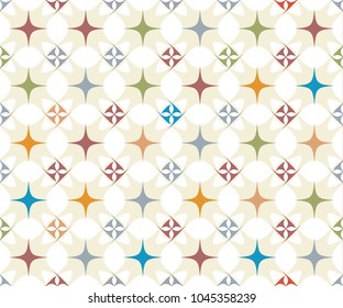 seamless abstract vector colorful star patterns