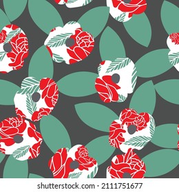 Diseño de patrones florales de vectores digitales abstractos e impecables. Adecuado para tejidos, embalajes, reservas de recortes, papel de embalaje, moda, invitación, tarjeta de regalo y otros proyectos de diseño. 