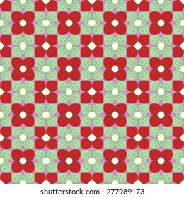 Seamless abstract vector floral  illustration