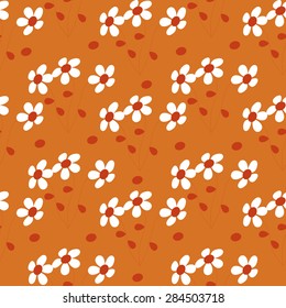 Seamless abstract vector floral  illustration
