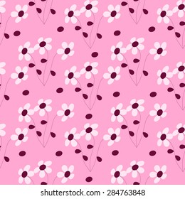 Seamless abstract vector floral  illustration