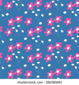 Seamless abstract vector floral  illustration