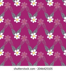 Fondo de patrón de floral vectorial abstracto sin inconvenientes. Adecuado para embalajes, prendas de vestir, tela, rayado, papel de embalaje y otros proyectos de diseño. 