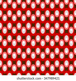 Seamless abstract vector illustration background with layered ovals