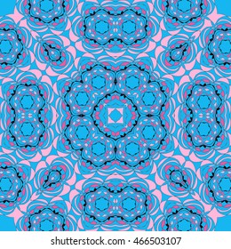 Seamless abstract vector illustration background. Decorative abstract shapes pattern 