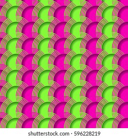Seamless abstract vector illustration background of rings