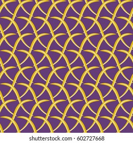 Seamless abstract vector illustration background of wavy lines intersecting