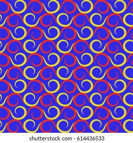 Seamless abstract vector illustration background of swirls