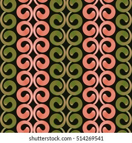 Seamless abstract vector illustration of curls