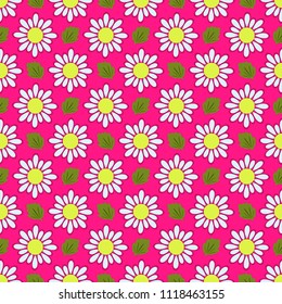 seamless abstract vector illustration of decorative flowers